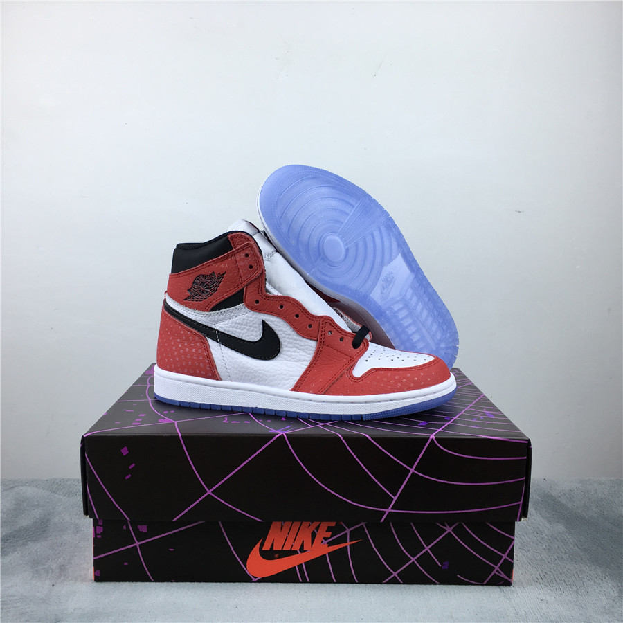 Air Jordan 1 Origin Story White Red Black Shoes - Click Image to Close